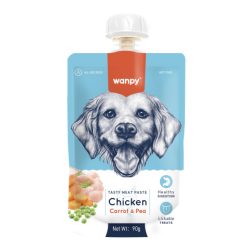 Gourde poulet carotte pois