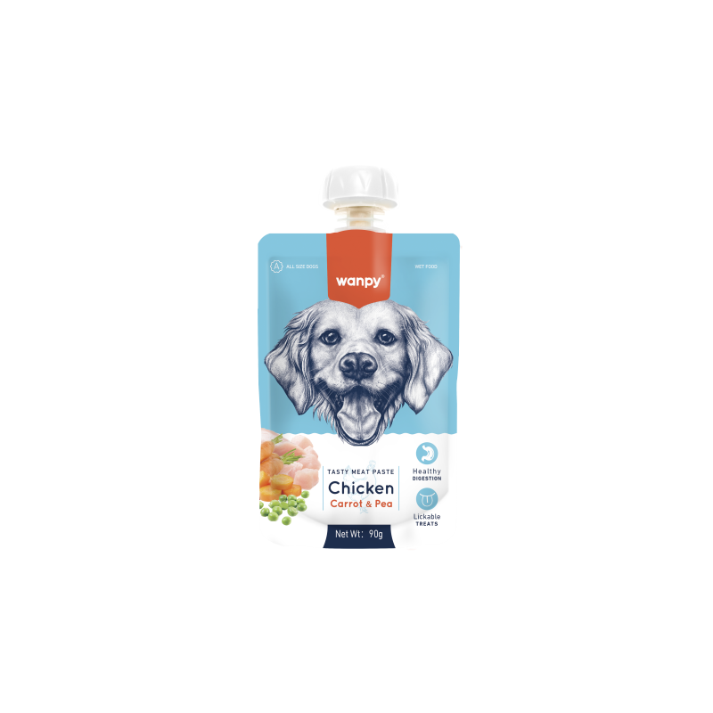 Gourde poulet carotte pois