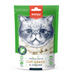 freeze dried herbe a chat et poulet