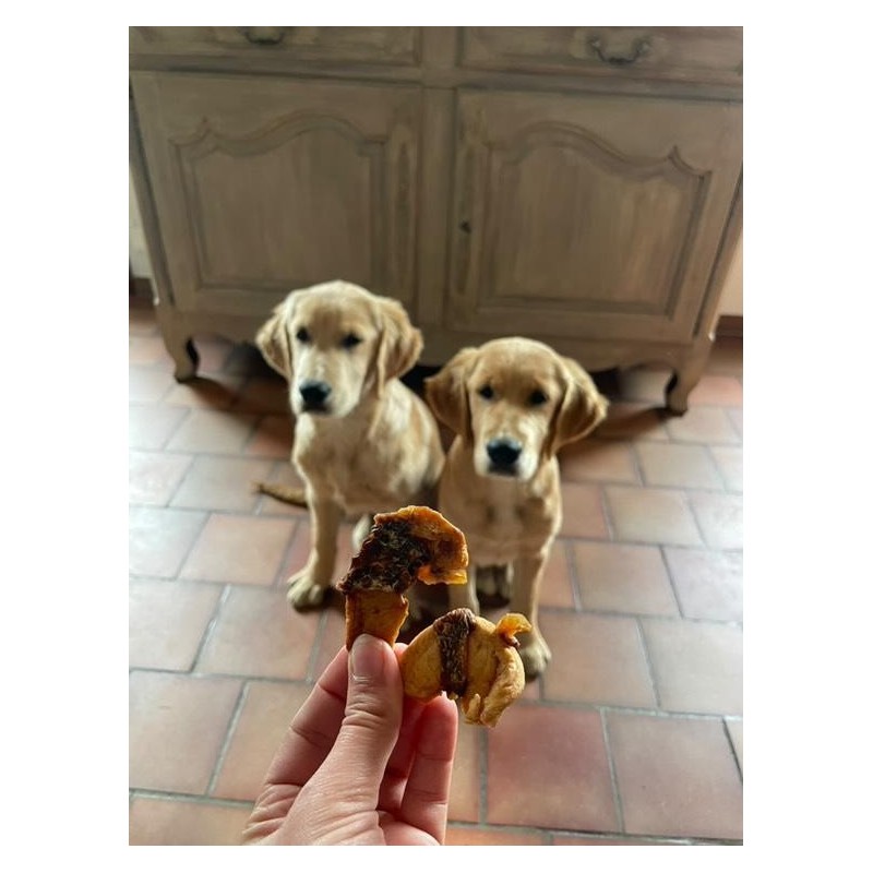 🐾 Bouchées Poulet & Pomme – Friandise naturelle pour chiens dès 2 mois 🐾 Bouchées Poulet & Pomme – Friandise naturelle pour chiens dès 2 mois