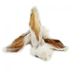 Oreille de lapin avec poil – Une friandise naturelle pour chien, légère et digeste