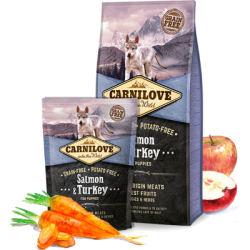 Carnilove Puppy Saumon & Dinde – Croquettes sans céréales