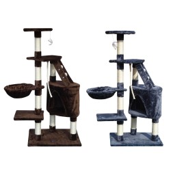 ARBRES À CHAT AVEC CENTRE DE JEUX SINU GRIS