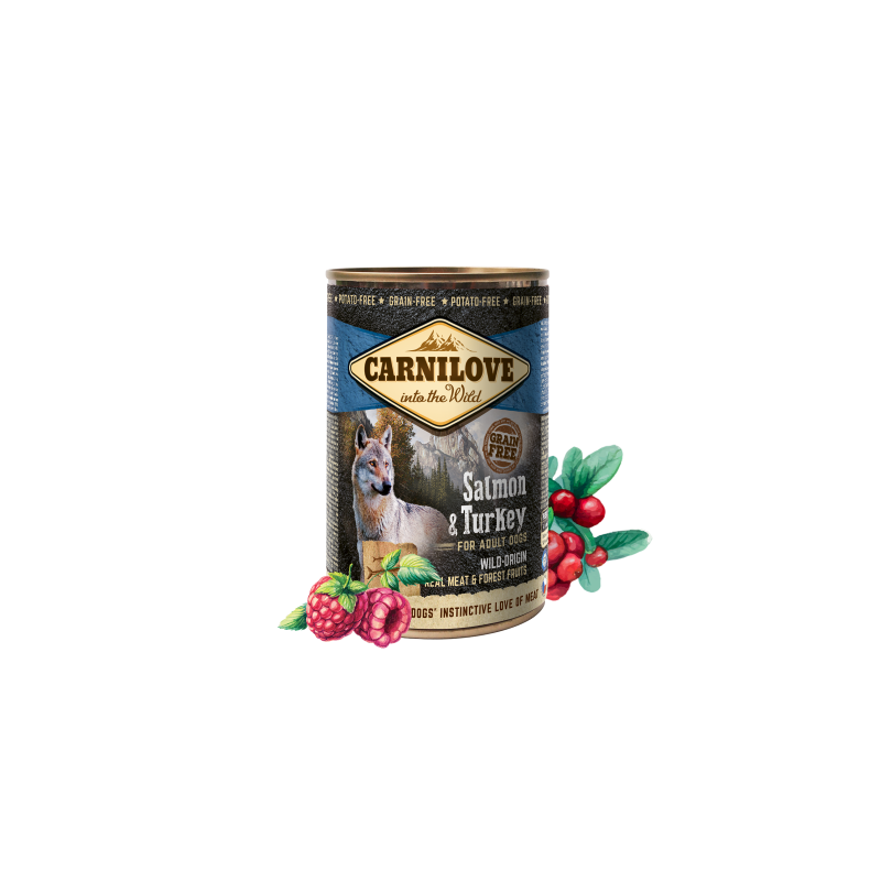 Pâtée Carnilove Saumon & Dinde – Alimentation humide sans céréales Pâtée Carnilove Saumon & Dinde – Alimentation humide sans céréales