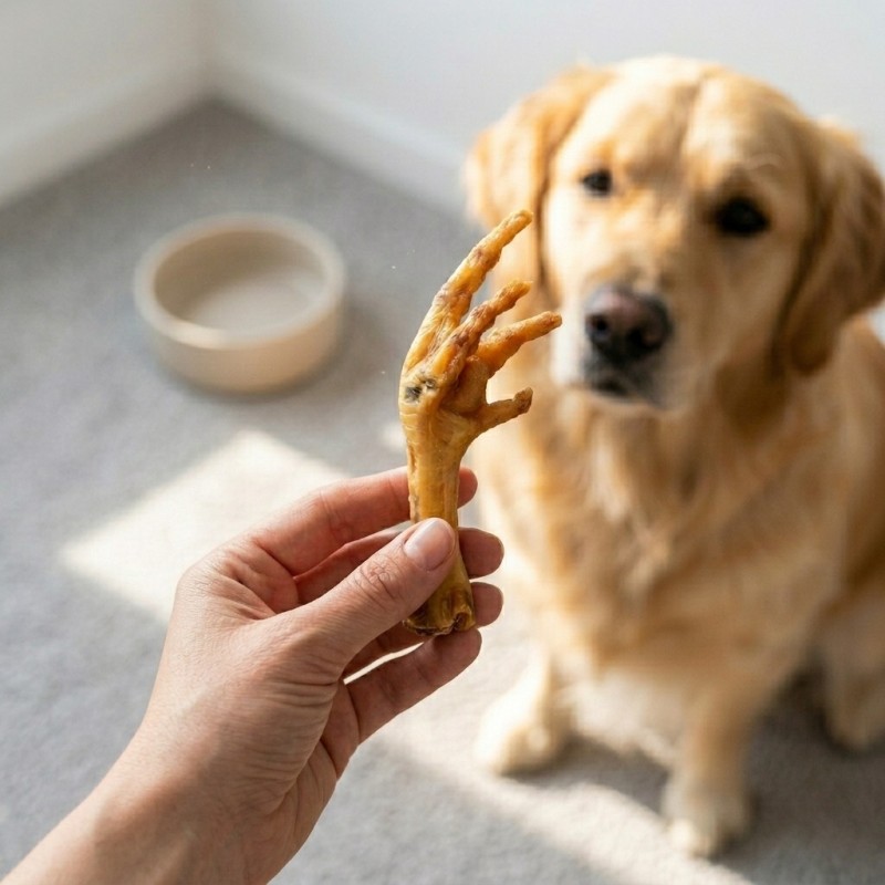 Pattes de poulet naturelle pour chien - Friandises naturelles - Pas cher