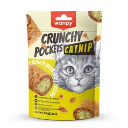 Friandise crunchy fourrée poulet herbe à chat