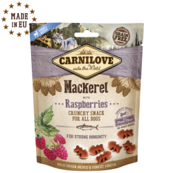 Crunchy Carnilove Maquereau & Framboise – Friandises croustillantes naturelles
